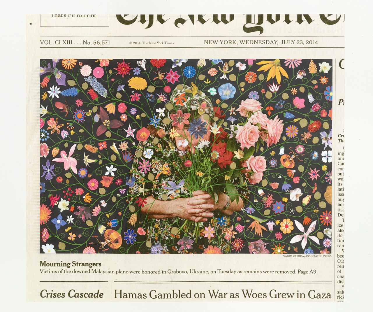 Fred Tomaselli Wednesday, July 23, 2014 2016 © Fred Tomaselli. Photo © White Cube (Max Yawney)