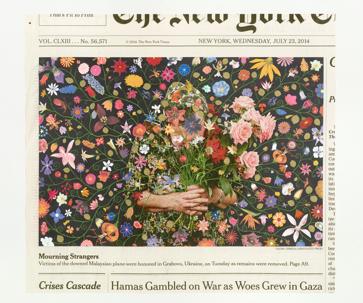 Fred Tomaselli Wednesday, July 23, 2014 2016 © Fred Tomaselli. Photo © White Cube (Max Yawney)