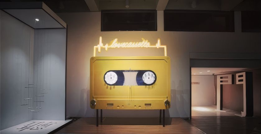 Iris Pan's art installation turns your love message into a soundwave postcard