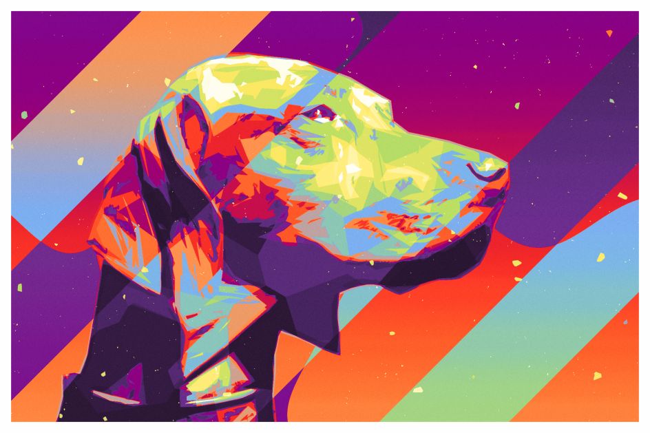 BlackNull used his action set on an Adobe Stock photo to create a dazzling work of art