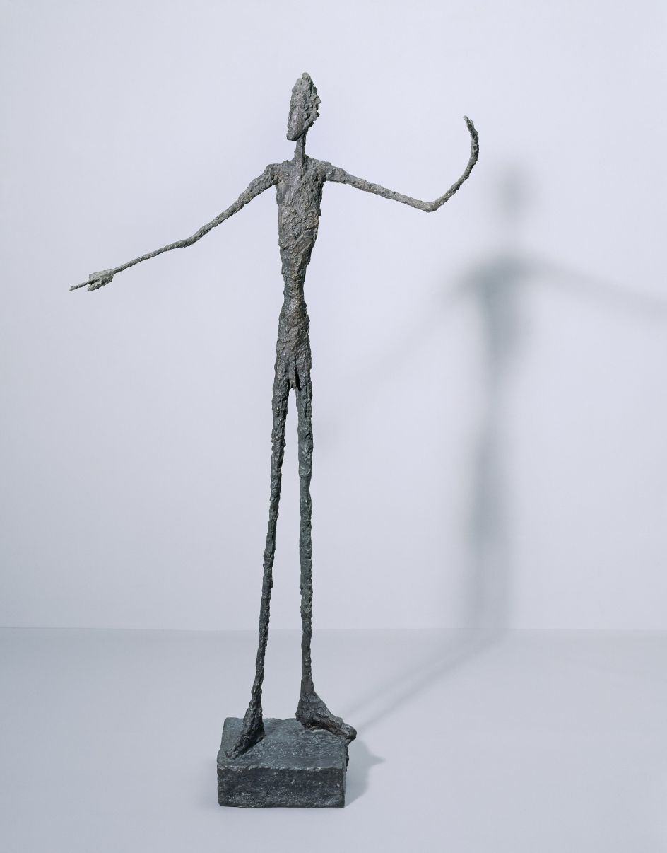 Man Pointing  1947 Bronze 178 x 95 x 52 cm Tate, Purchased 1949 © Alberto Giacometti Estate, ACS/DACS, 2017