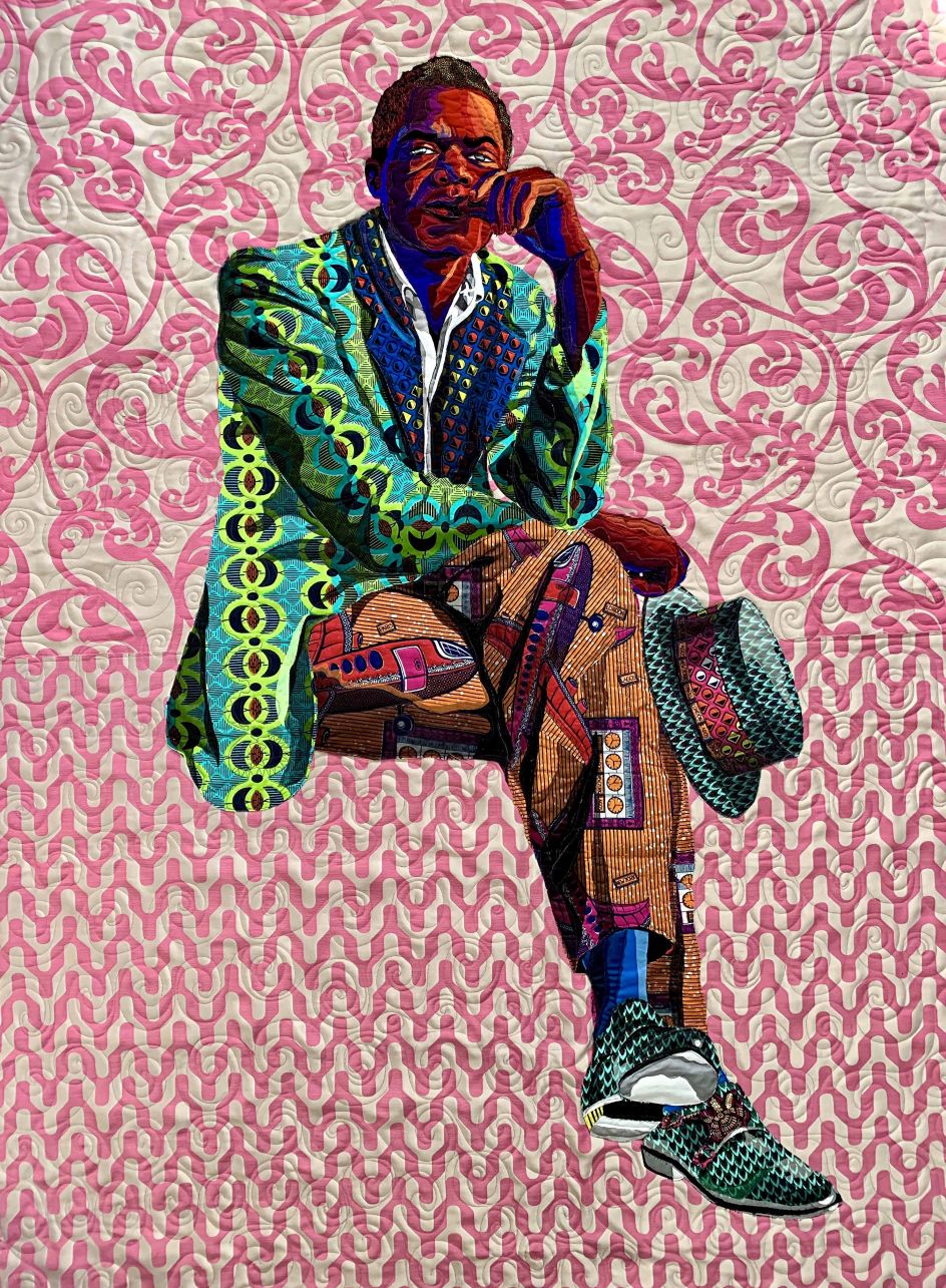 Bisa Butler, I Am Not Your Negro (2019), tapestry. Courtesy of the artist and Claire Oliver Gallery NYC