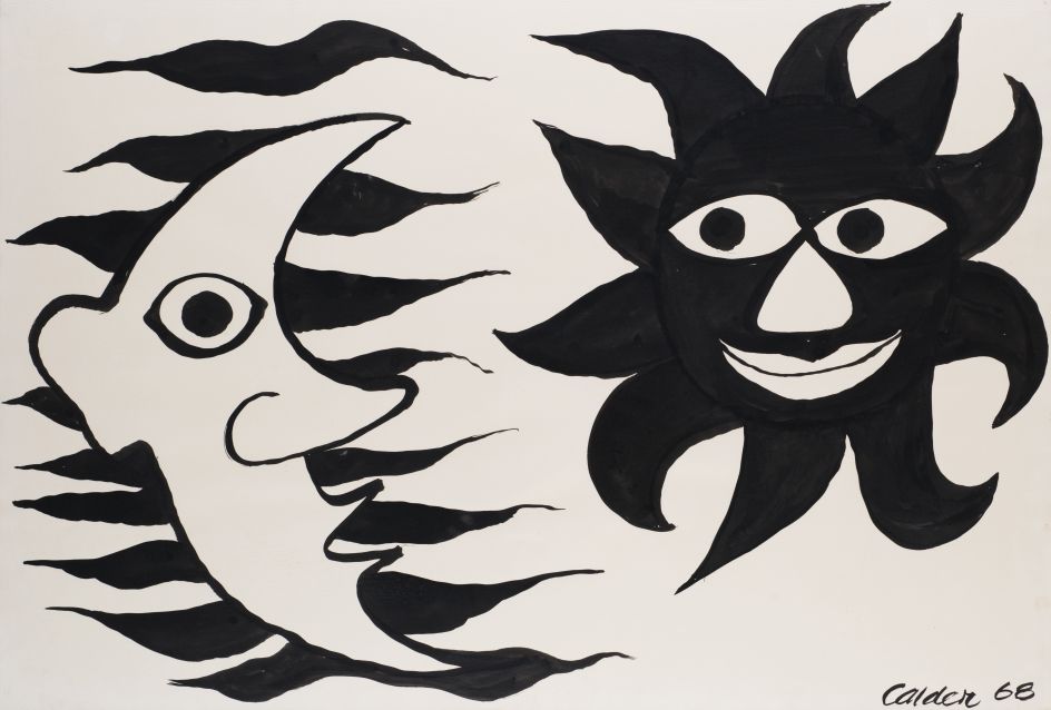 Fringed Sun and Moon, 1968 | Courtesy of Saatchi Gallery © Alexander Calder