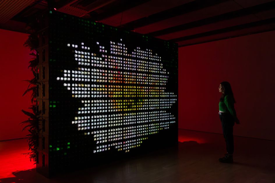 Installation view of Hito Steyerl, Dear Earth – Art and Hope in a Time of Crisis. Photo: Mark Blower. Courtesy the Hayward Gallery