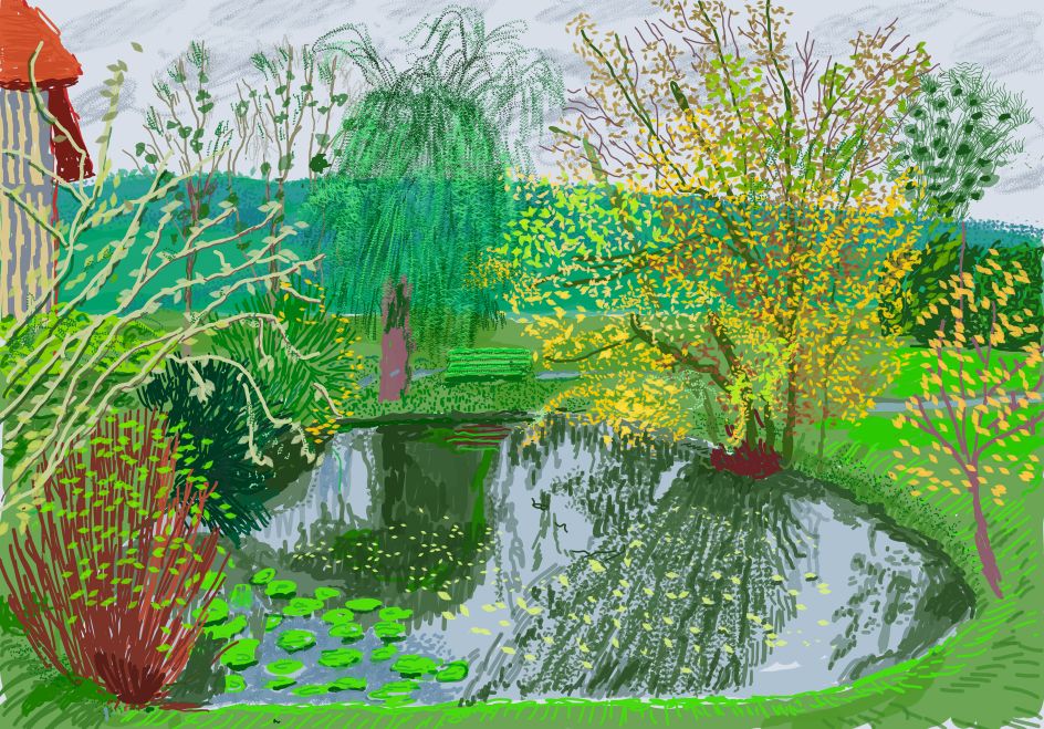 David Hockney,    1st November 2020, iPad painting. © David Hockney 2021