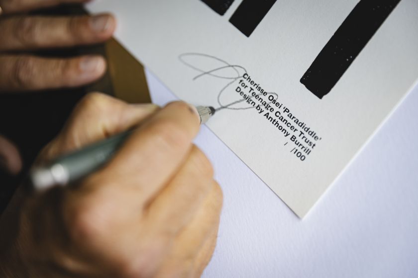 Anthony Burrill uses typography to visualise the work of rock's greatest drummers