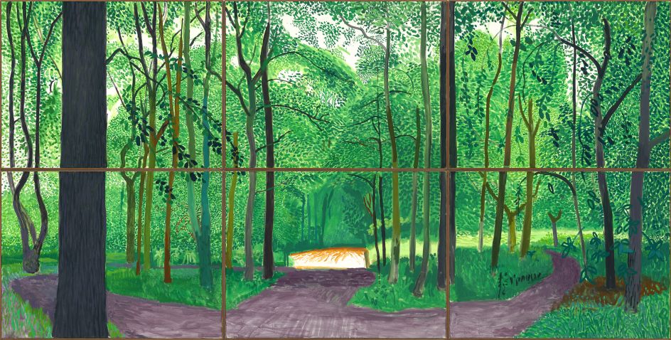 David Hockney: Woldgate Woods 26, 27 & 30 July (2006). Photo Credit: Richard Schmidt.