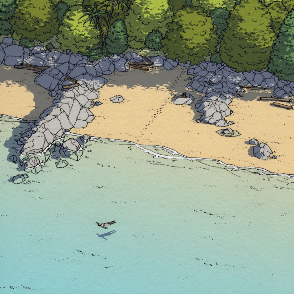 Comics like Tintin inspire his art