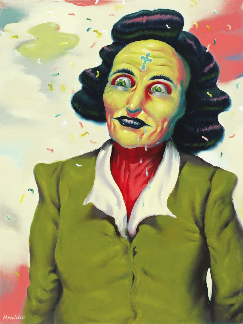 'Parade of Pleasure' (oil on cradled wood panel, 16 x 12 inches) © Ryan Heshka