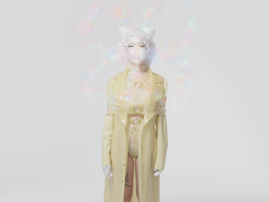 Sophia Al-Maria and Sin Wai Kin (fka Victoria Sin), Astral Bodies Electric, Makeup!, 2019, still. Courtesy of the artists and Project Native Informant, London