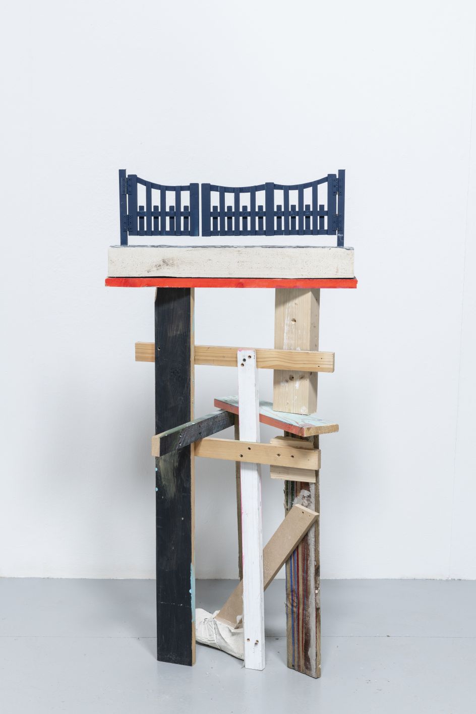 The Weisha, 2019 Constrcution Timber, Plaster, Paint and PHhotographic Transfer 117 x 60 x 50cm