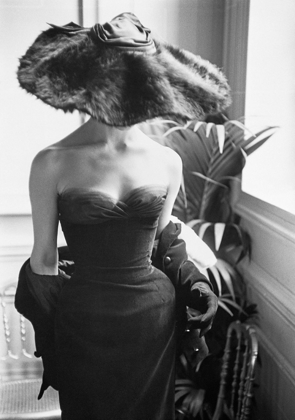 ‘Dior Gown with Fur Hat,’ Paris, 1954, Mark Shaw © Mark Shaw / mptvimages.com