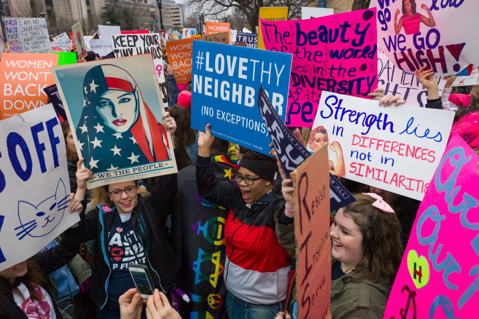 Women's march Washington DC January 2017. Image credit: Chris Wiliams Zoeica Images