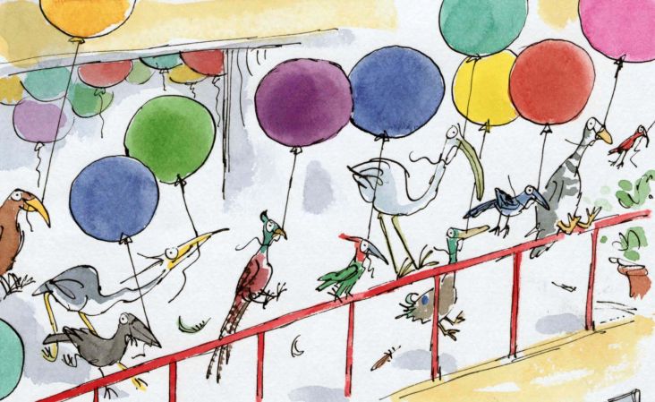 Up with Birds © Quentin Blake