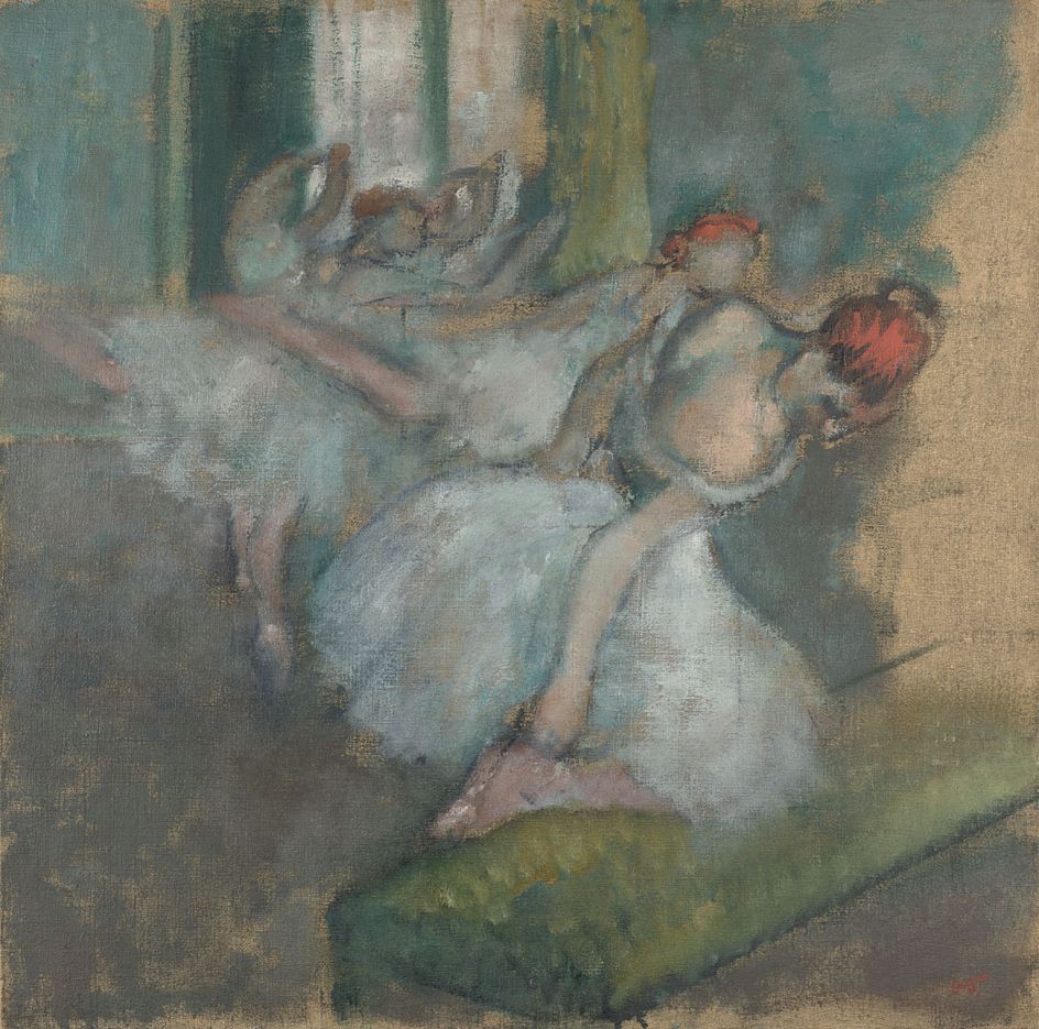 Hilaire-Germain-Edgar Degas  Ballet Dancers  about 1890-1900  Oil on canvas  72.5 x 73 cm  © The National Gallery, London