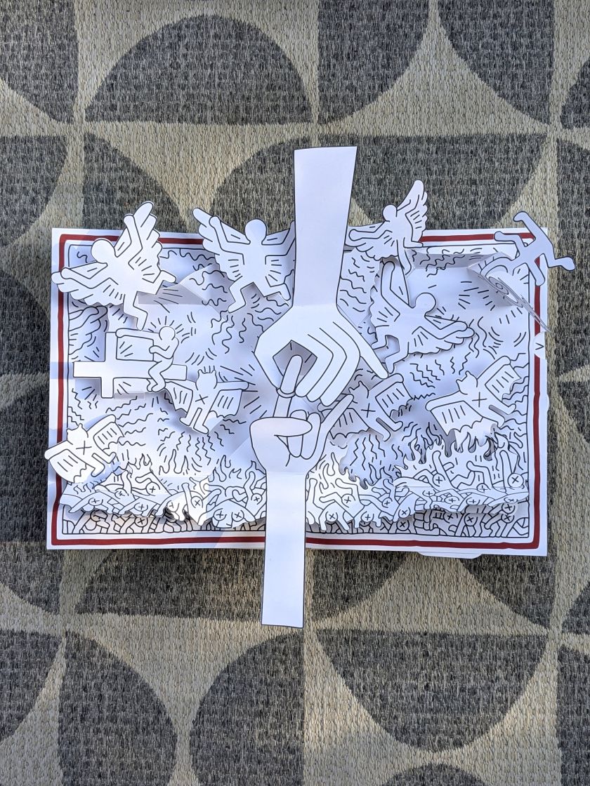 Keith Haring's iconic art is brought to life in a new pop-up book