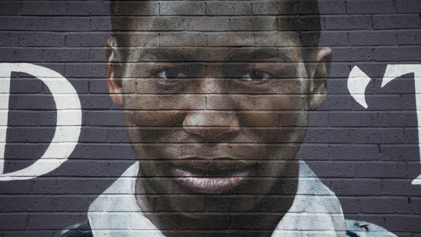 Larger-than-life murals honour young football fans lost to heart disease