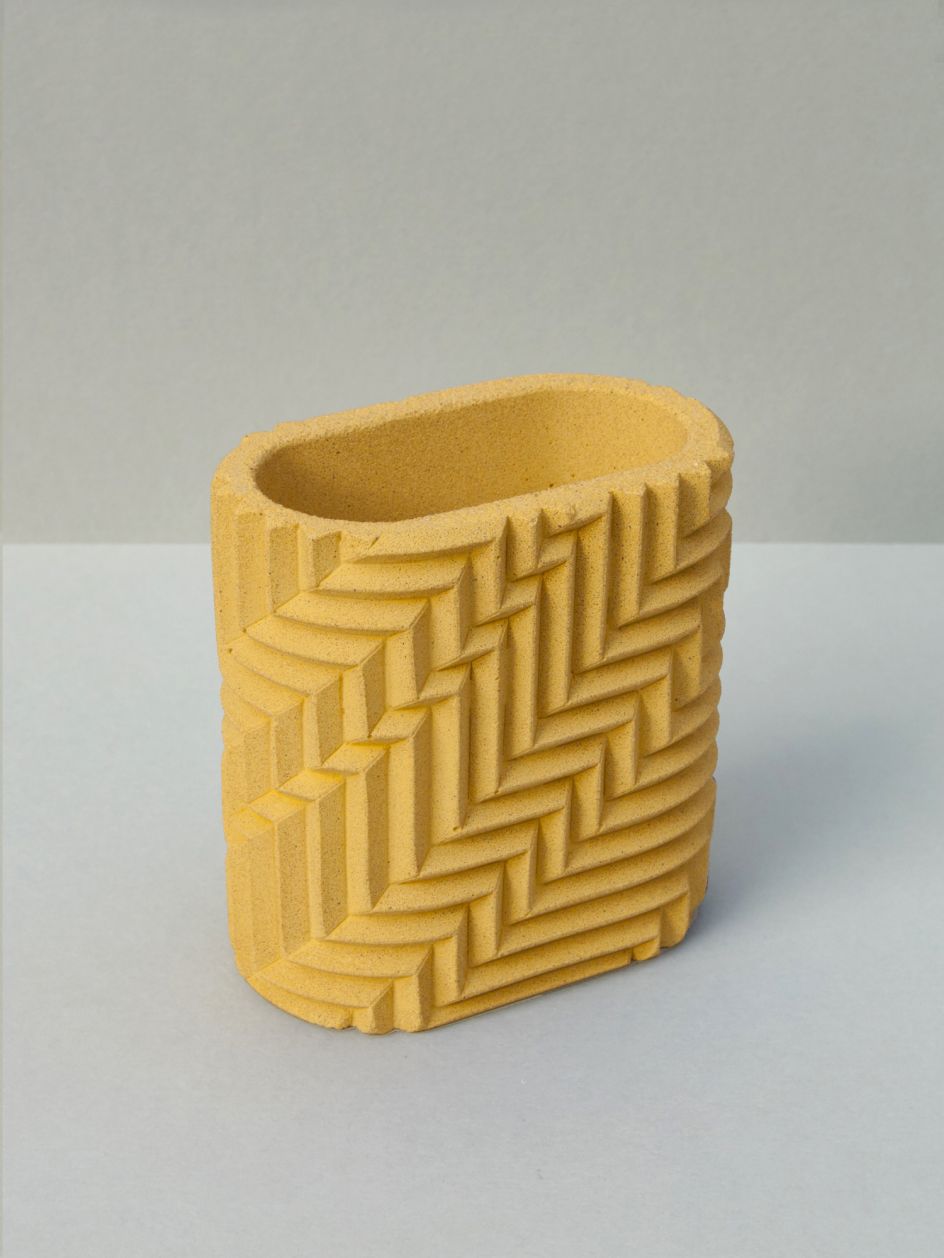 Phil Cuttance Pen Pot in Yellow