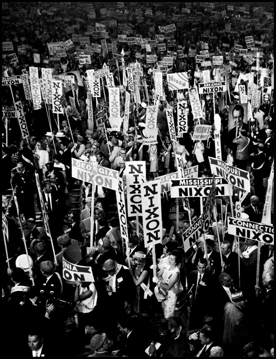 Massive Support for Richard Nixon at the Republican Convention. Miami, Florida, USA, 1968. Elliott Erwitt/Magnum Photos