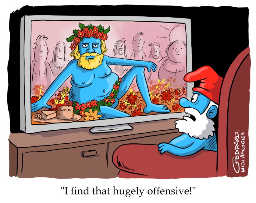 Papa Smurf Offended © Clive Goddard