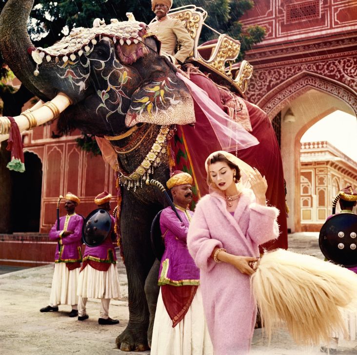 Anne Gunning in Jaipur by Norman Parkinson. All images courtesy of National Portrait Gallery