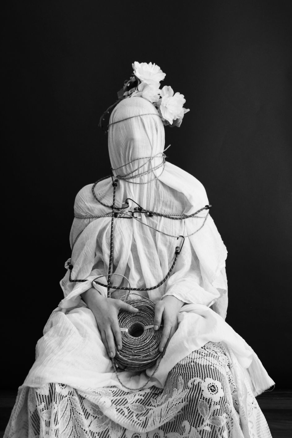 Catherine Hehir & Noelle Noonan, Bride of Print , 2019. Cyanotype on paper, 48 x 33 cm. Courtesy of the artists and Cork Printmakers