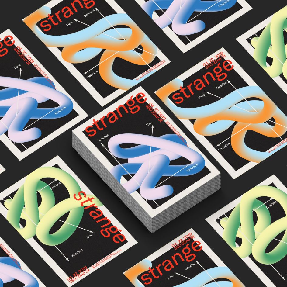 Strange Poster Series by Danyang Ma. Winner in the Graphics and Visual Communication Design Category, 2019-2020.