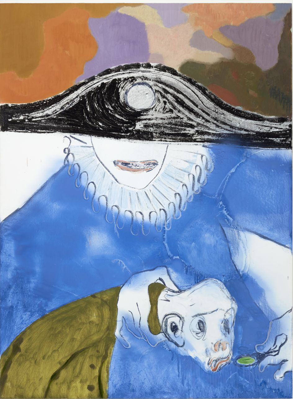 Sanya Kantarovsky Feeder 2016 Oil and oil pastel on canvas 190.7 x 140 cm T14830 Tate: Presented by Stuart Shave © Sanya Kantarovsky; Courtesy of the artist, Modern Art, London, and Luhring Augustine, New York