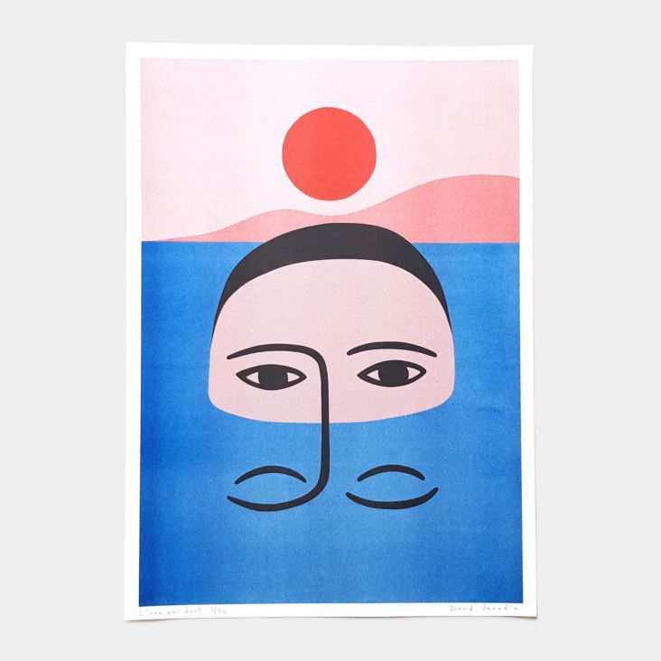 L'eau_Qui_Dort, Riso Print © David Vanadia