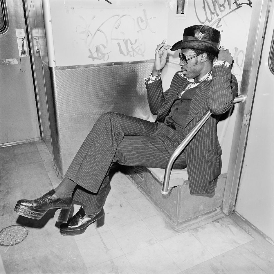 Jive Guy on Williamsburg Subway, Brooklyn NY, March 1978 ©Meryl Meisler