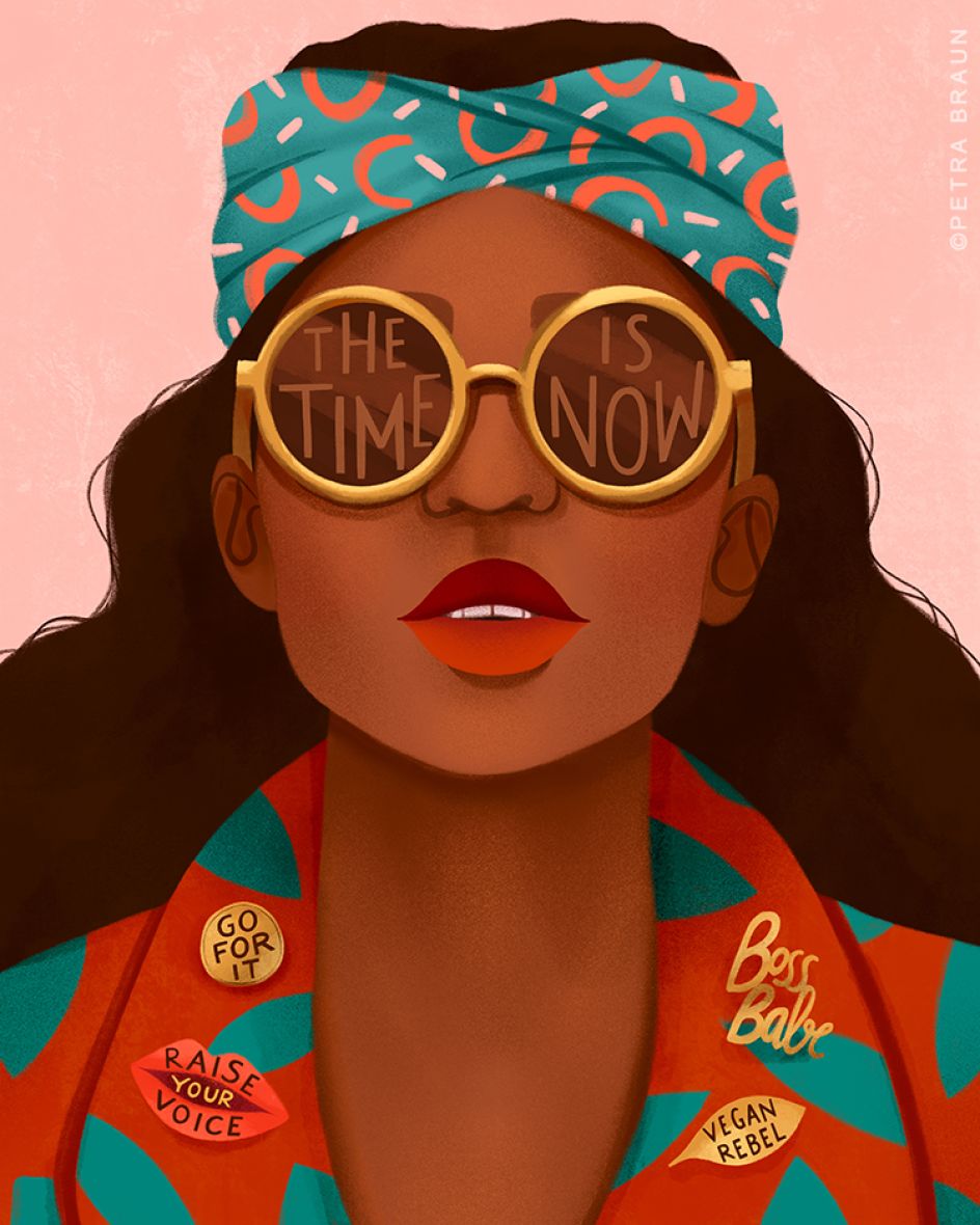 Petra describes her style as figurative, feminine and playful