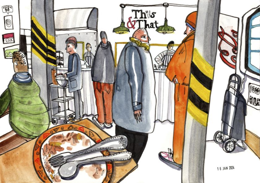 Urban sketcher Len Grant captures the quirky charm of Manchester's Northern Quarter
