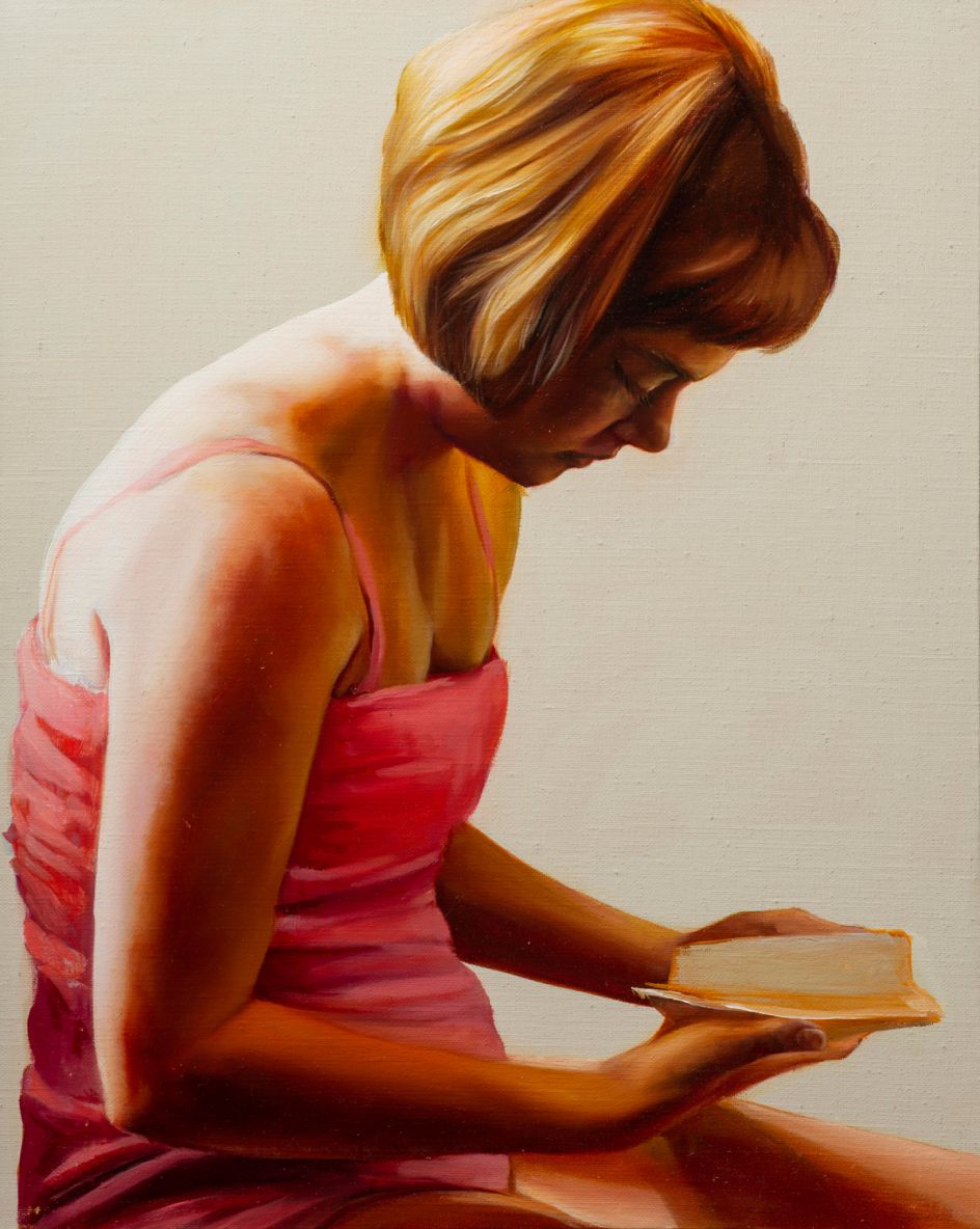 The sky has unfolded into night, and the moon seems to watch over the sleeping © Angela Fraleigh