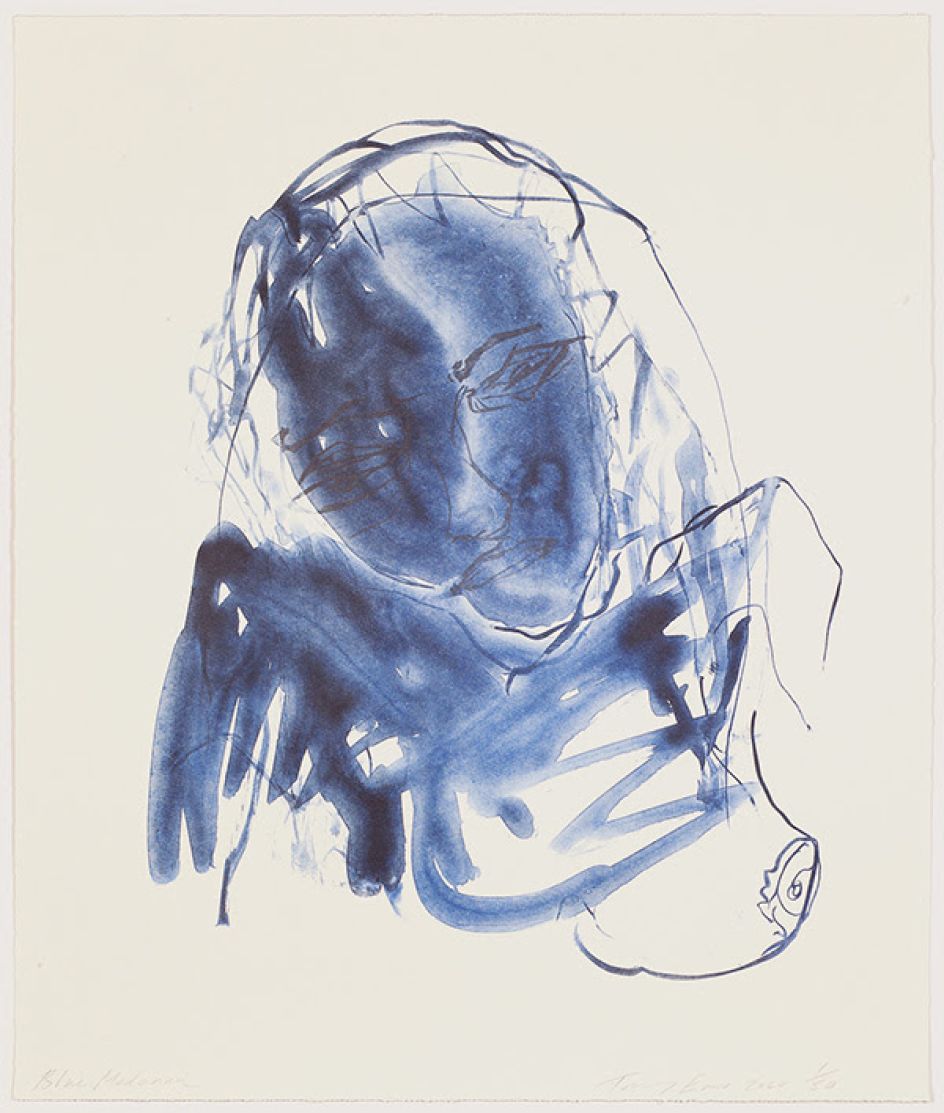 Blue Madonna (2020) by Tracey Emin
