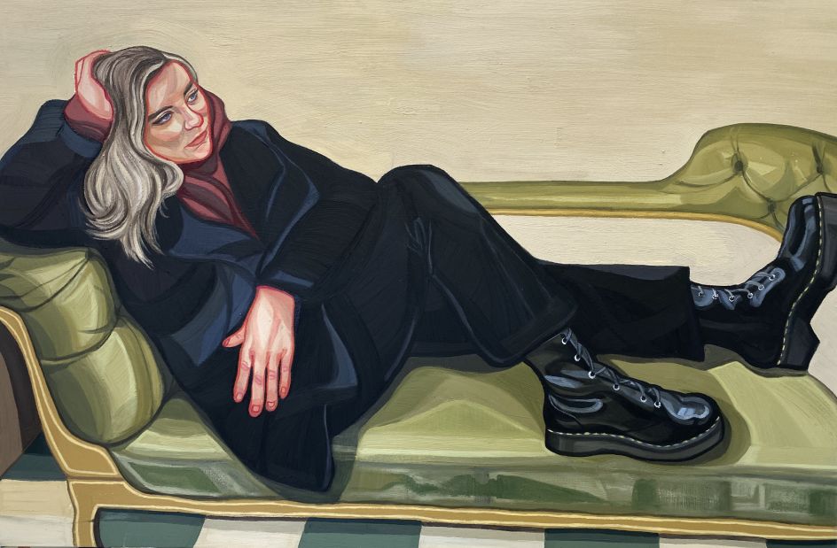 Dr Martens, 150 x 100cm, oil on canvas © Ania Hobson