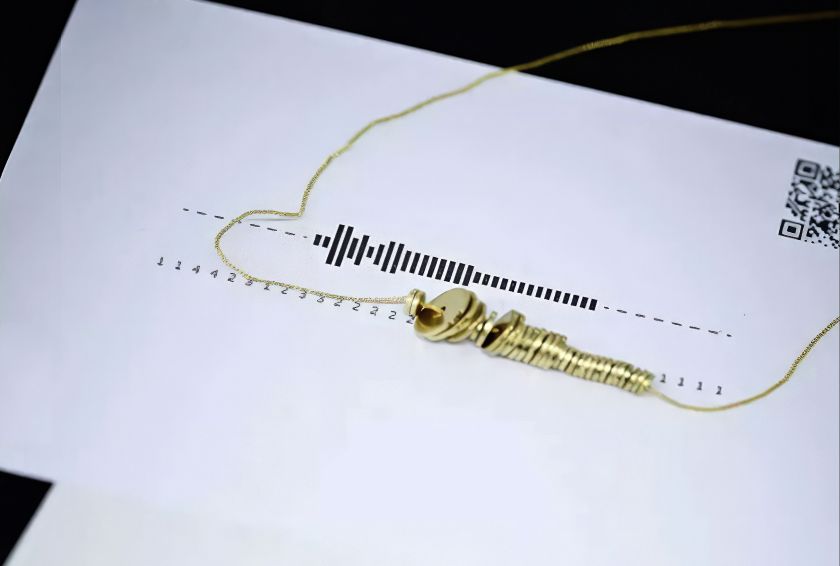 Iris Pan's art installation turns your love message into a soundwave postcard