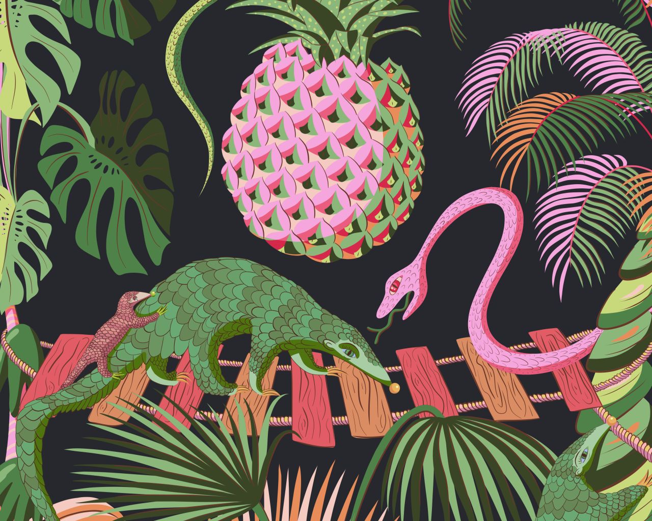 Precarious Pangolins – Carnival (Detail) © Sam Wilde