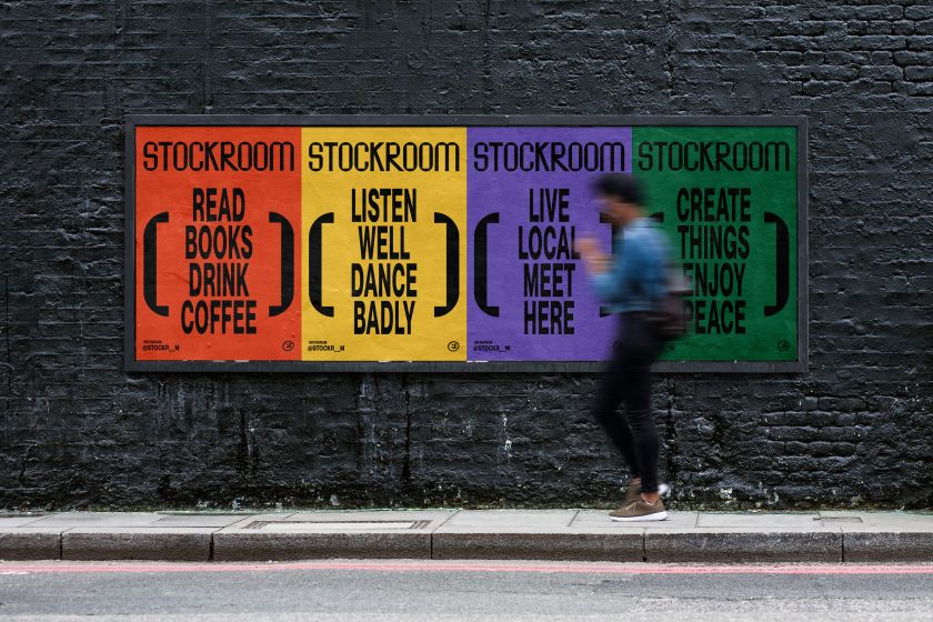 Branding for new cultural hub inspired by Brutalism and community artwork