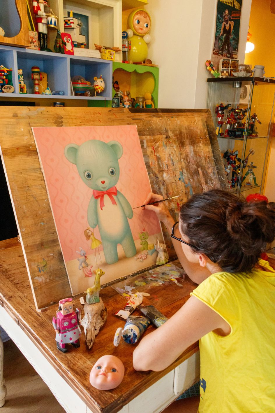 Nicoletta Ceccoli's childlike paintings are a delectable balance