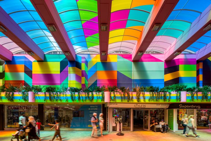 Endless Ribbon Connecting Us © Morag Myerscough. Photography by Gareth Gardner