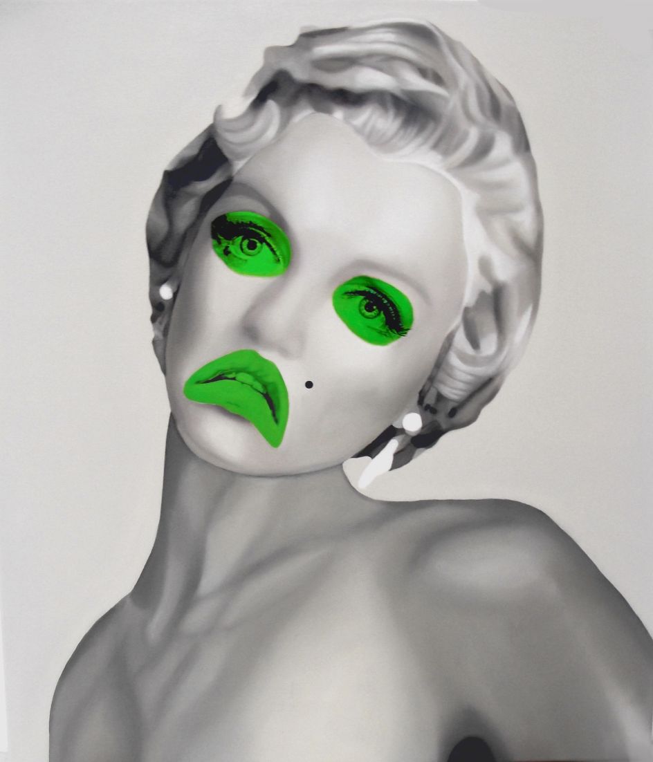 Green Marylin, Oil on canvas, 70x80cm © Teiji Hayama