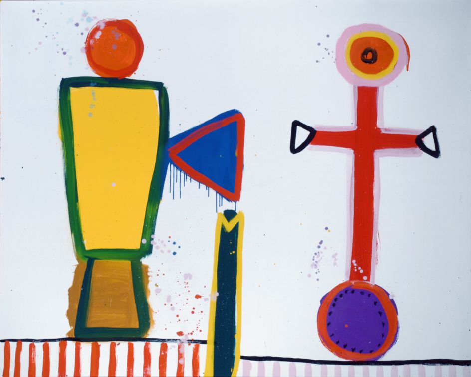 Alan Davie Cross for the White Birds 1965 Oil on canvas © The Estate of Alan Davie. Image courtesy The Hepworth Wakefield