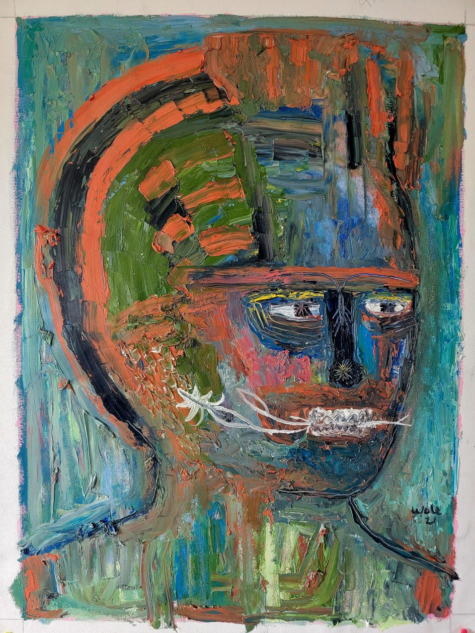 Sweet Tongued man of God II, 2021 © Wole Lagunju