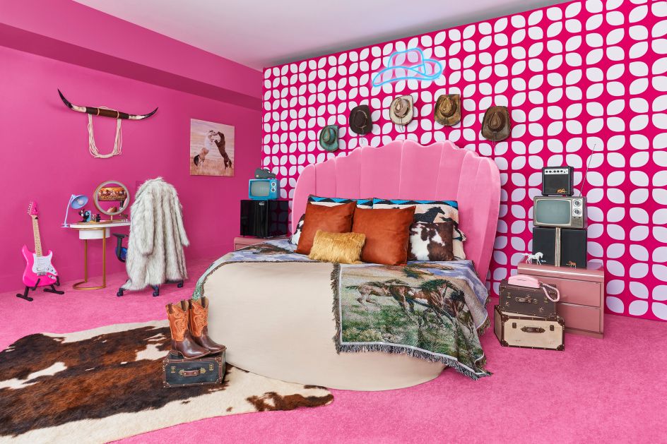 Ken's Dreamhouse Bedroom X Airbnb. Credit: Joyce Lee