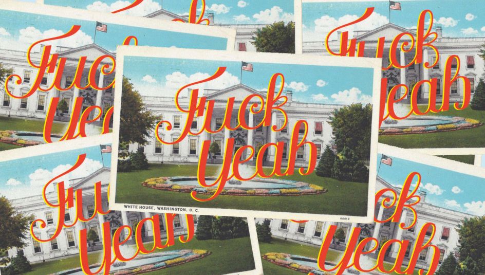 Postcard celebrating the election of Joe Biden