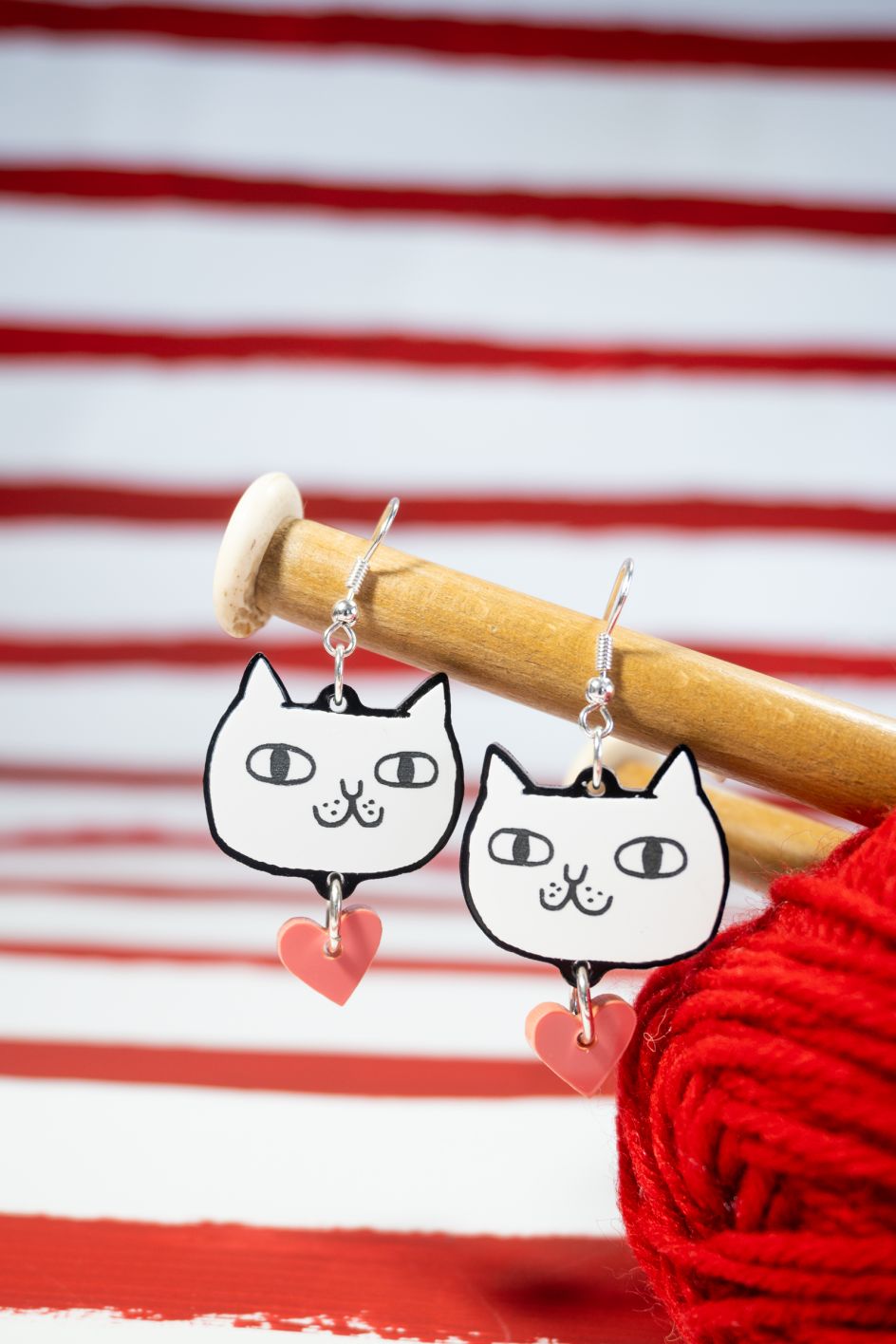 I Hate You The Least earrings © Gemma Correll X Tatty Devine