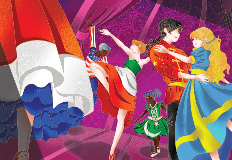 The feeling of belonging is expressed playfully in her art