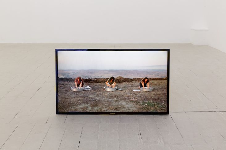  Scouring the press (still image), 2016, HD video, colour, sound, 9 min. 20 sec.