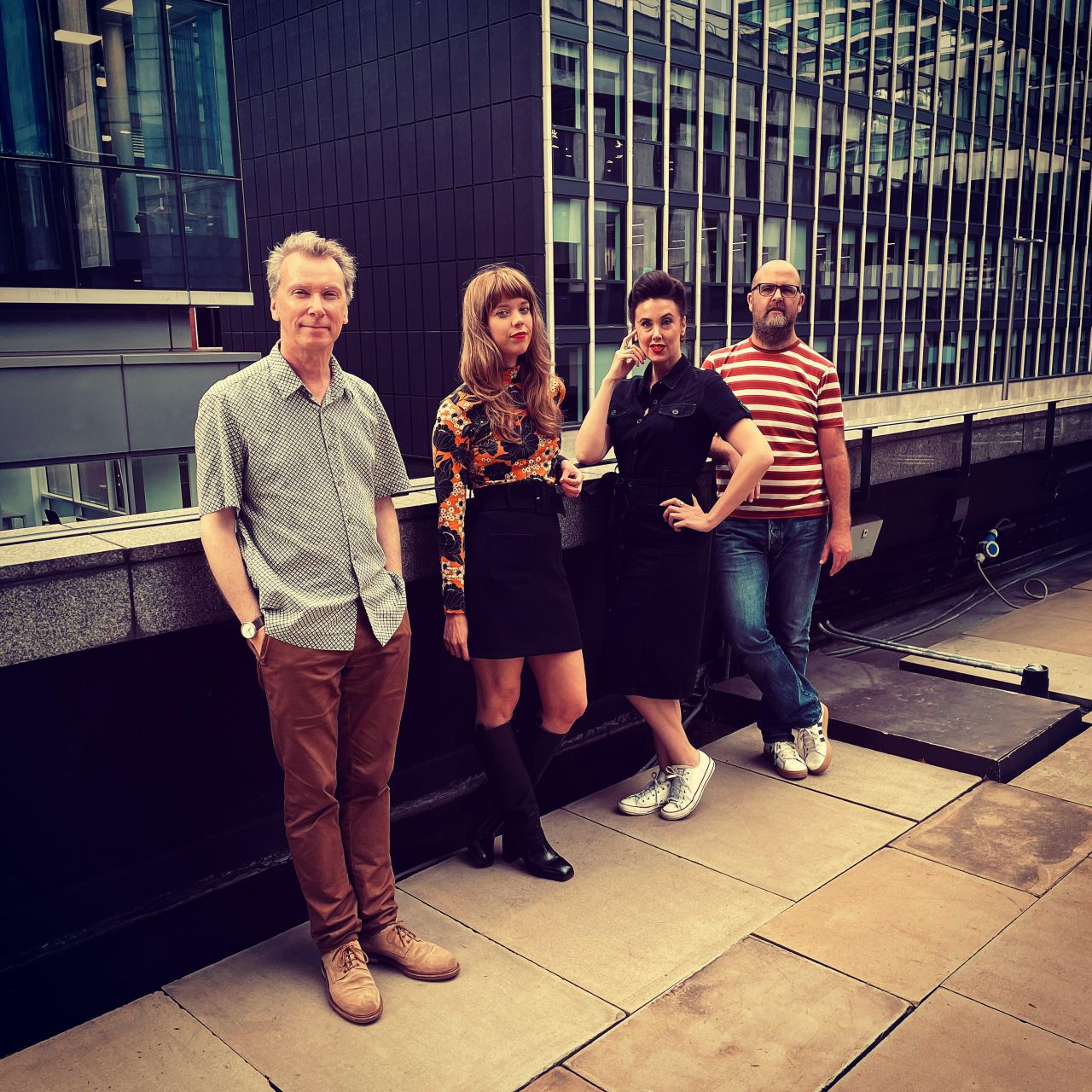 The modernist team L to R: Jack Hale, Ashiya Eastwood, Gemma Parker, Eddy Rhead