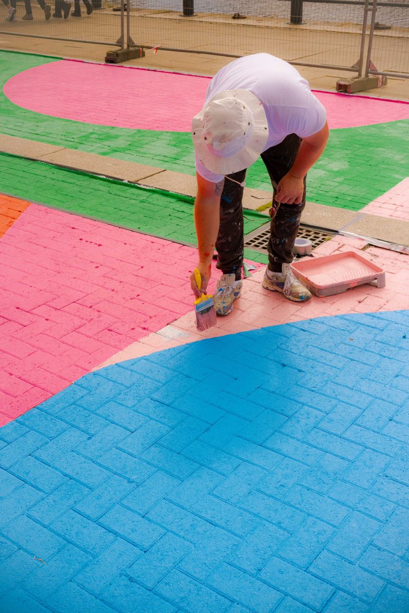 Spectacular 90-metre artwork adds life and colour to Newcastle Quayside